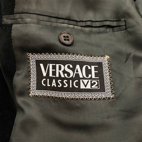 versace classic v2 manufacturing|vintage Versace blazer.